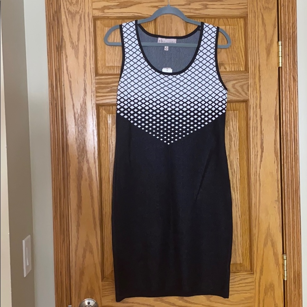 Philosophy- Black and White Dress